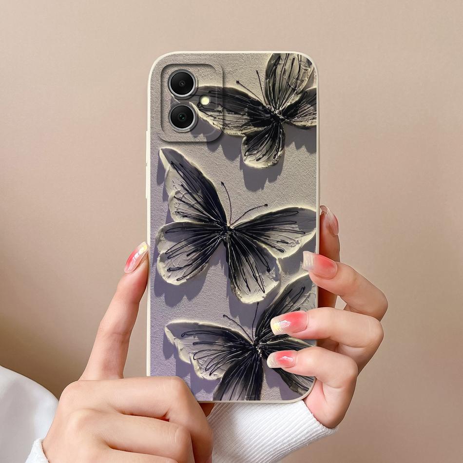 Чехол для Samsung Galaxy A05 A05S Милый Дизайн Полная Защита Funda Для Samsung A 05 Мягкий Жидкий Силикон Задняя Крышка Телефона Coque