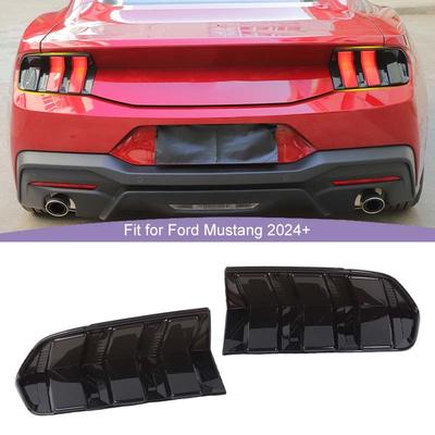 Автомобильные задние фонари декоративные крышки ABS украшения для Ford Mustang 2024 Up внешние аксессуары, матовый черный