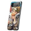 My Hero Hawks Case Phone Cover for Samsung Galaxy Z Flip 6 5 4 3 5G ZFlip6 ZFlip5 ZFlip4 ZFlip3 Black Hard Trend Fundas