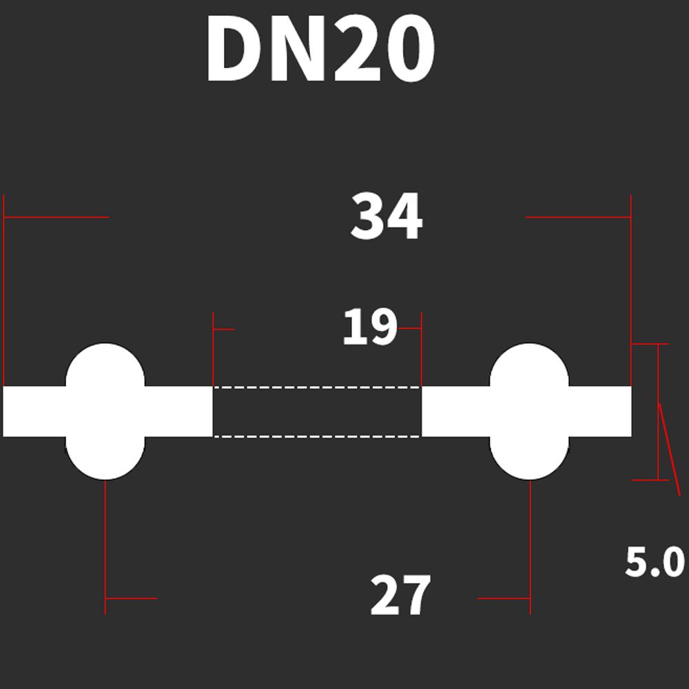 DN10-DN200 Стандарт DIN 3/4" 1.5" 2" -8" Тройной зажим EPDM Санитарная уплотнительная прокладка Лента для домашнего пивоварения