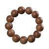 Premium Indian Sandalwood 108 Bead Bracelet: Water-Sinking Black Heart, Unisex Buddhist Prayer Beads