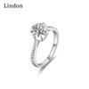 Классическое кольцо Lindon из медного сплава с цирконием, женские ювелирные изделия, свадебный подарок для вечеринки