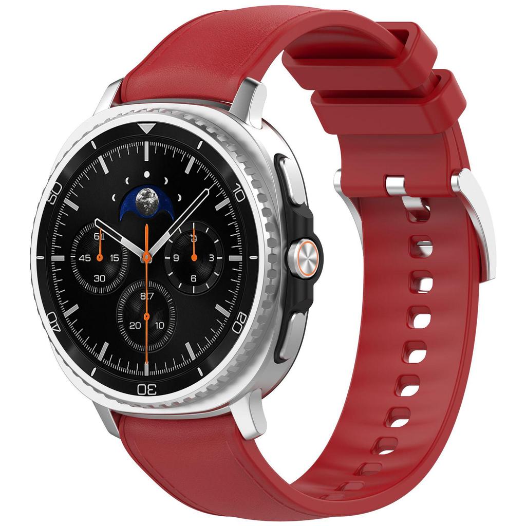 Эко-силиконовый ремешок-кожа для Samsung Galaxy Watch 8/8 Classic