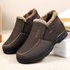 Men's Winter Cotton Shoes Retro Thick-soled Non-slip Soft-soled Cloth Shoes for Men Fashion Plus Velvet Warm Men Snow Ankle Boot