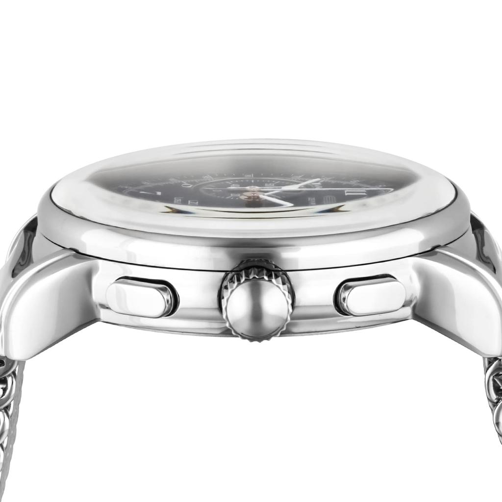 Watch Los Angeles Blue Dial Stainless Steel Quartz 42MM Germany Watch Silver [Zeppelin] 7614-M3 Men's [Item]