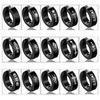 2pieces Punk Titanium Steel Ear Clip Earrings For Men Women Print Pattern Black No Pierced Fake Ear Circle New Pop Jewelry