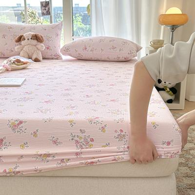 Простыня на резинке с цветочным принтом, розового цвета, sabanas150x200, одинарного/королевского размера, протектор для матраса, мягкие простыни размера кинг для кровати