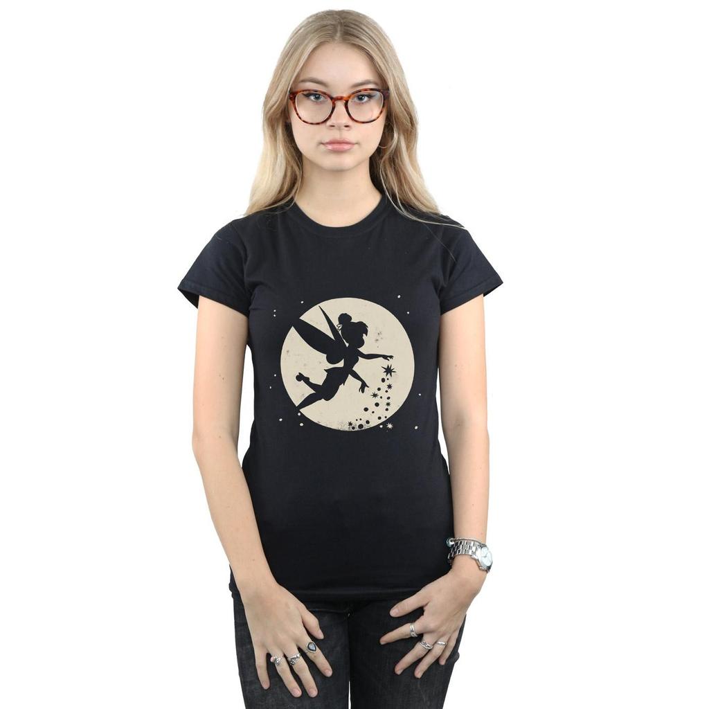 Tinkerbell Женская/женская укороченная футболка из хлопка Moon