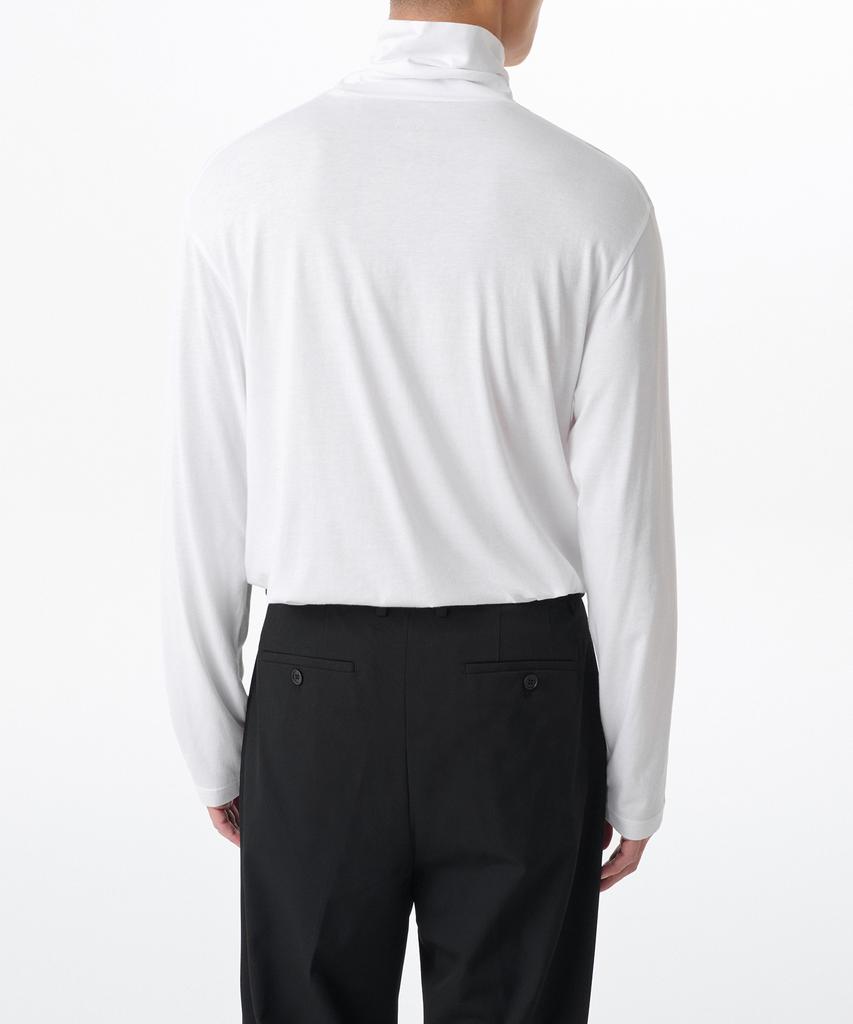MUSINSA STANDARD Cr Turtleneck Long Sleeve T-Shirt [White]