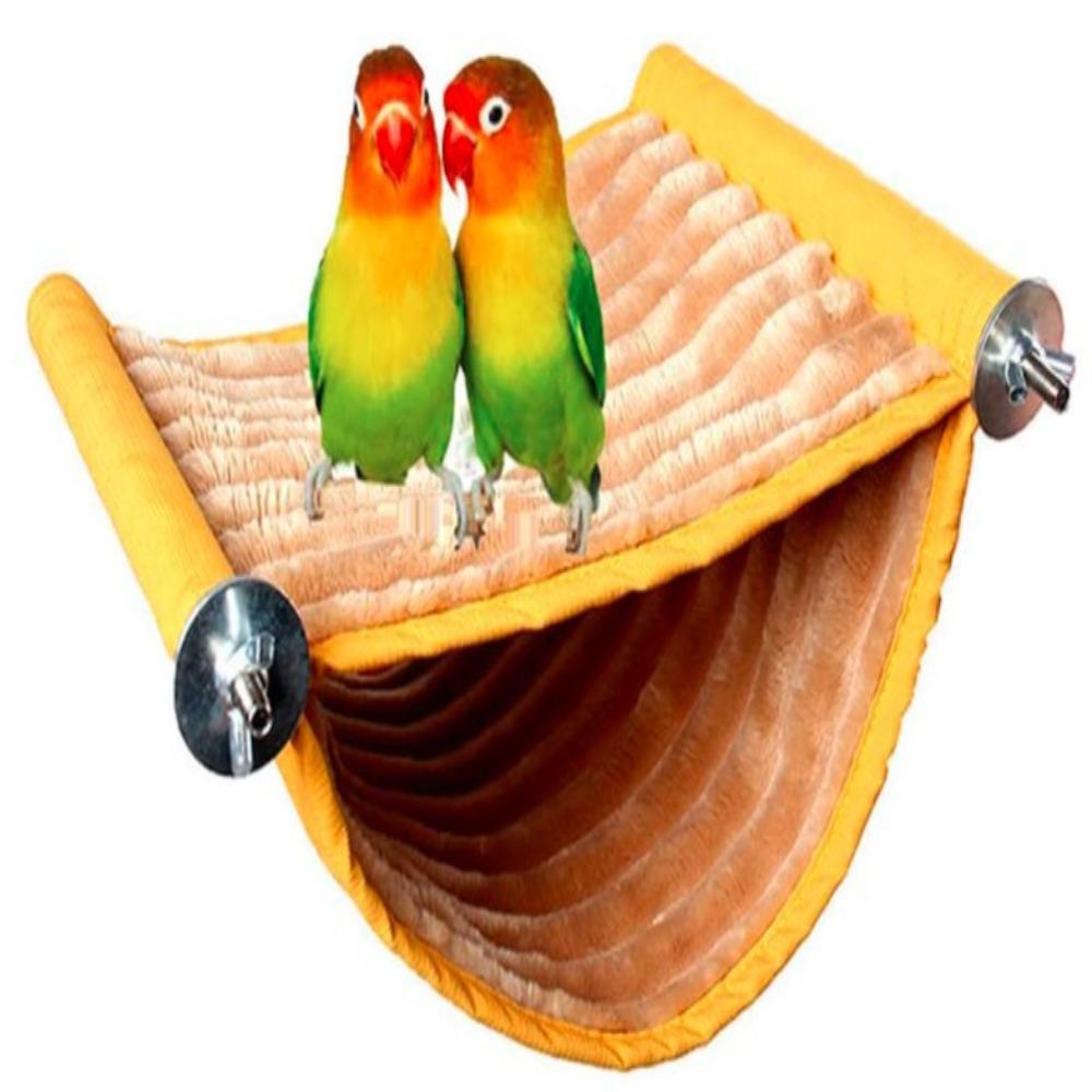 Removable Pet Bird Parrot Cages Warmer Bird Hut Tent Bed Small Animal Bed Warm Hammock Winter