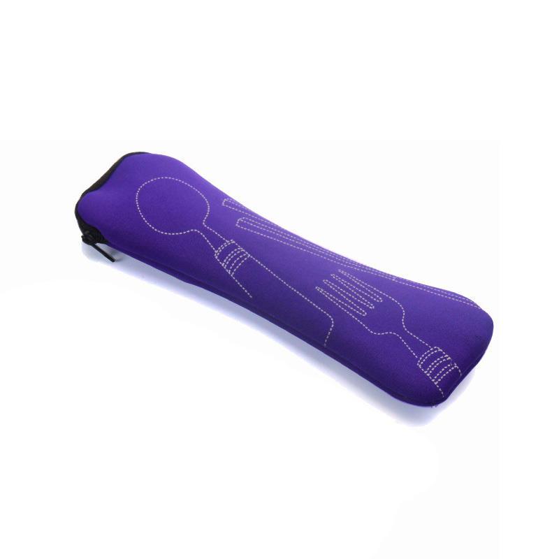 Travel Cutlery Bag Portable Knife Fork 1Pc Zipper Fashion Soft Chopsticks Bag