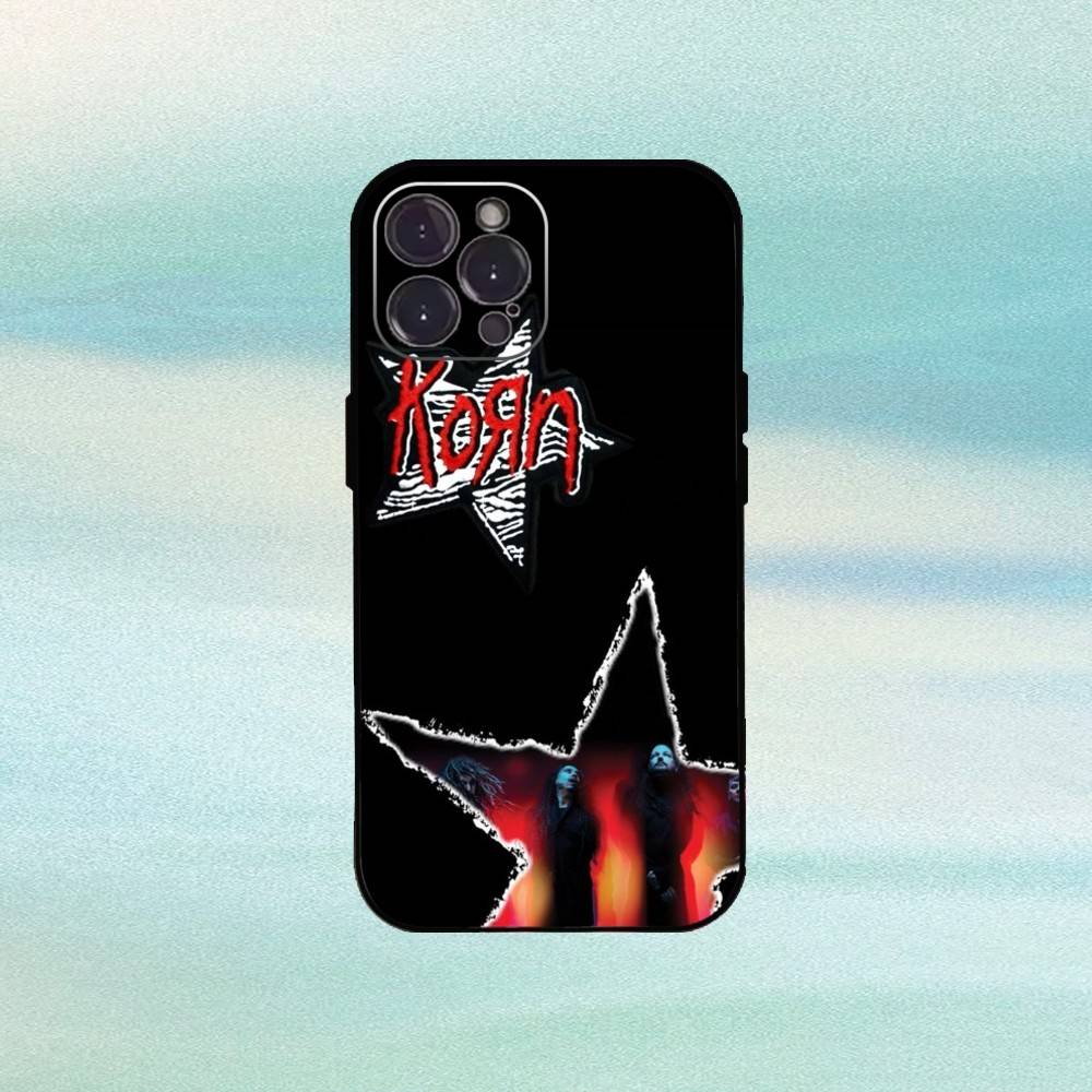 Metal Band K-Korn-Blind Phone Case For iPhone 16,15,14,13,12,Plus,Pro Max, 5G Others Soft Black Cover