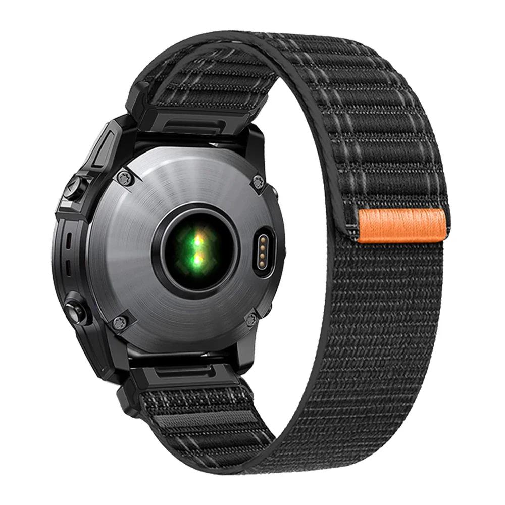 Быстросъемный плетеный нейлоновый ремешок 22 мм 26 мм для Garmin Fenix E 8 47 мм 51 мм 7 7X 6 6X 5 5X Plus/Enduro 3/Epix Pro Gen 2 Браслет