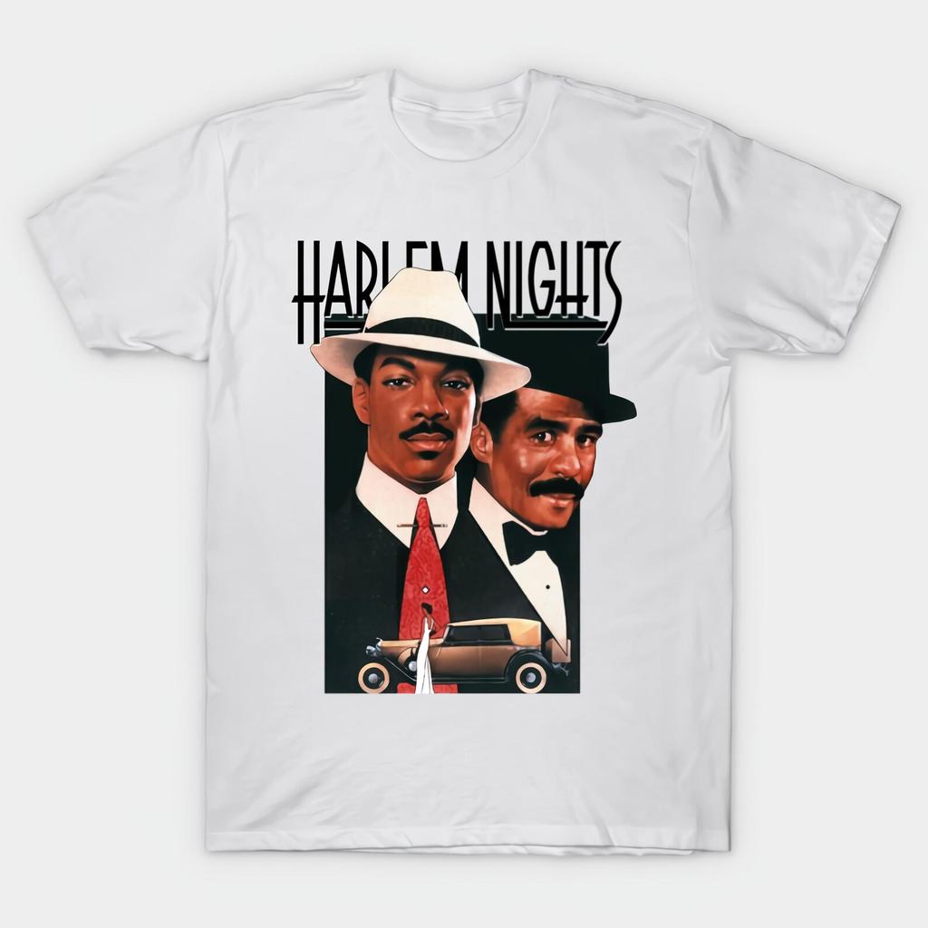 HARLEM NIGHT Hot White T shirt-4X Casual T-Shirt Mens Kids