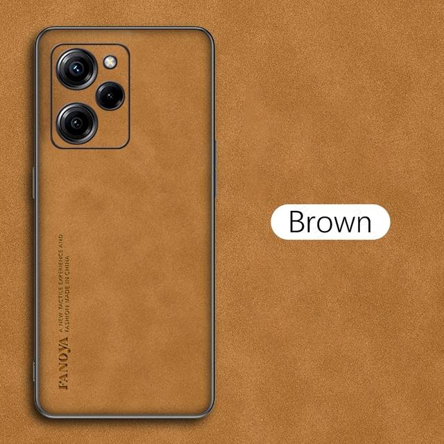 Чехол для телефона из овчины из искусственной кожи для Poco X5 Pro 5G, силиконовый противоударный бампер, задняя крышка для Xiaomi POCO X5Pro
