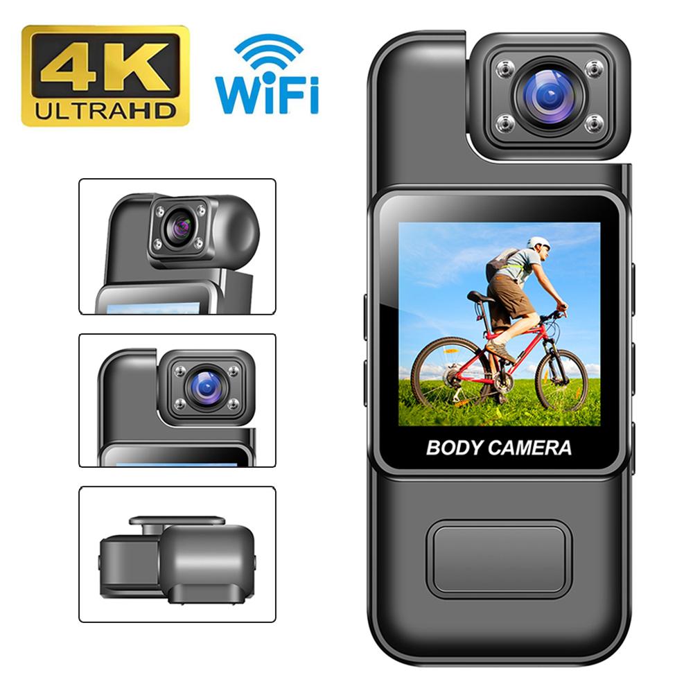 НОВАЯ Мини-камера WiFi Ultra HD 4K Портативный цифровой видеорегистратор Полицейская нательная камера Инфракрасное ночное видение Спортивная DV Маленькая видеокамера