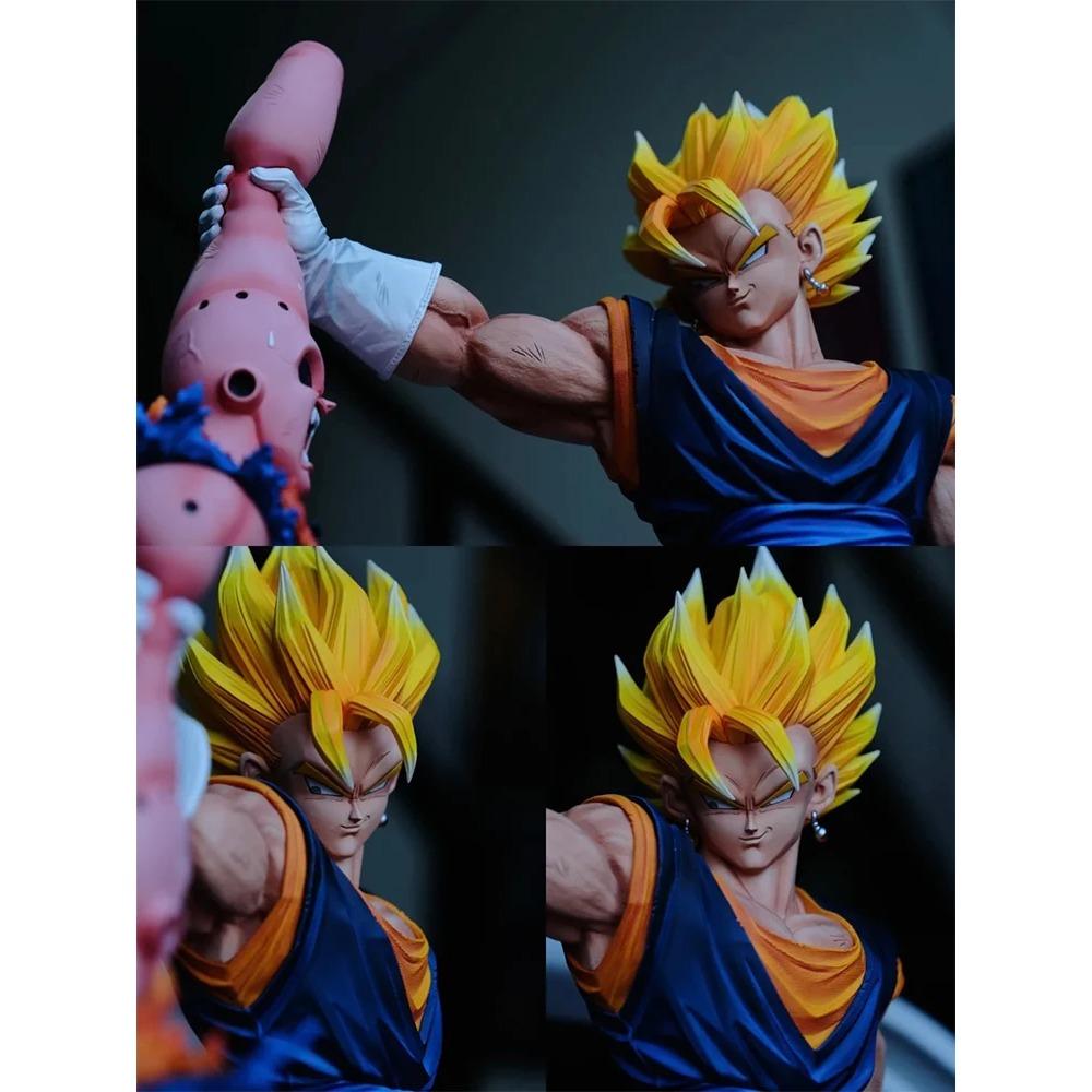 Мультяшная 33см Dragon Ball Z Мультяшный Персонаж Маджин Буу Против Веггетто Поддерживает GK Цифровая ПВХ Статуя Коллекционная Модель Кукла Игрушка Стату