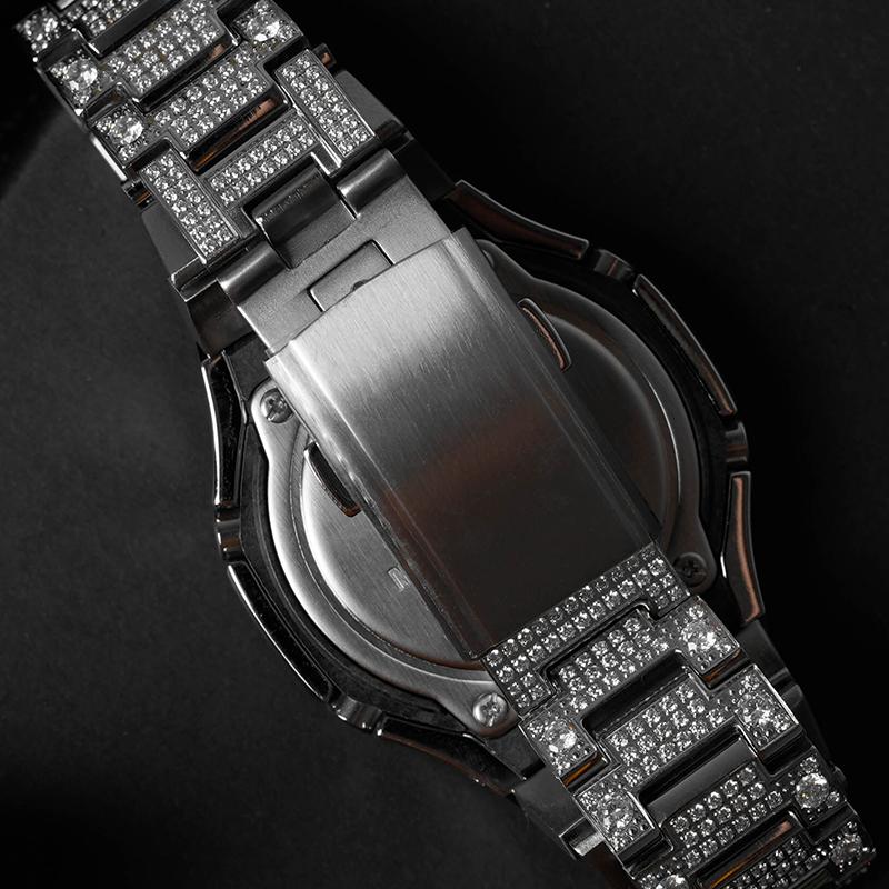 Casio Мужские часы с двойным дисплеем (жидкокристаллический/аналоговый) Серия Черные часы GA-2100-1A-