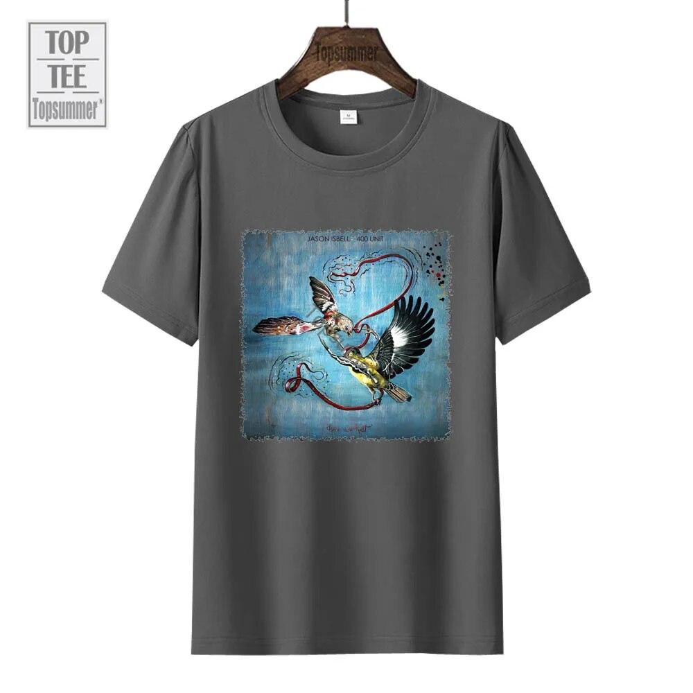 Футболка с альбомом «Here We Rest», футболка «Джейсон Исбелл и 400 Unit Tour», модная хлопковая футболка для подростков в стиле Харадзюку, черная одежда