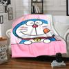 1pc Doraemons Pink Adventure Flannel Blanket,Ultra Soft Warm Plush Throw for Home Bedroom Bed Sofa Cover Camping Picnic gift Y7244