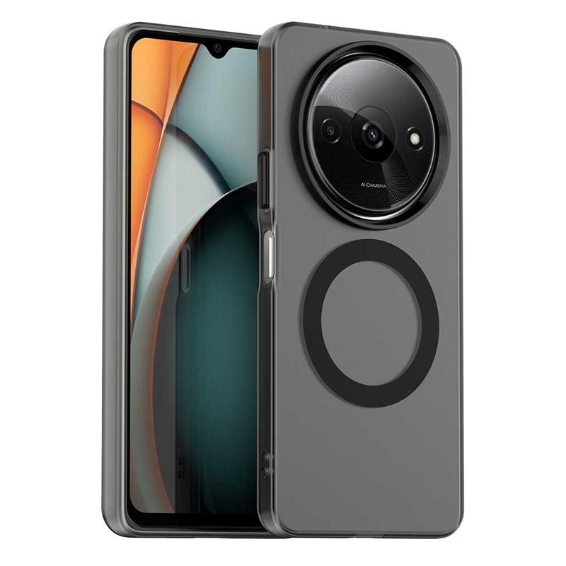 Прозрачный чехол для Xiaomi Redmi A3 Чехол для Redmi A3 A3X Магнитная адсорбция Беспроводная зарядка Полная задняя крышка для чехла Redmi A3
