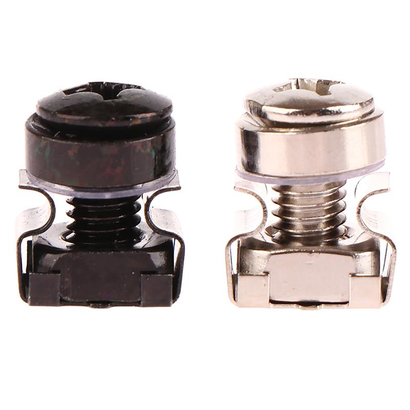 10 шт. M6 X 16 мм гайки-клетки для монтажа в стойку, винты и шайбы для серверного шкафа для монтажа в стойку, полок для серверов для монтажа в стойку, маршрутизаторов