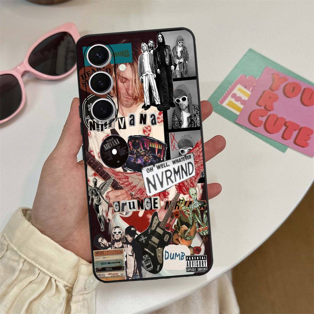 Чехол для телефона Band Hot N-Nirvana для Samsung S 24 Fe 25 Ultra Plus 20 Lite 21 30 22 23 24 22 Ultra 5G Fundas
