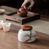 Китайская Белая Фарфоровая Чайная Банка Домашняя Керамическая Портативная Конфетница Многофункциональная Влагостойкая Коробка для Хранения Еды, Орехов, Трав