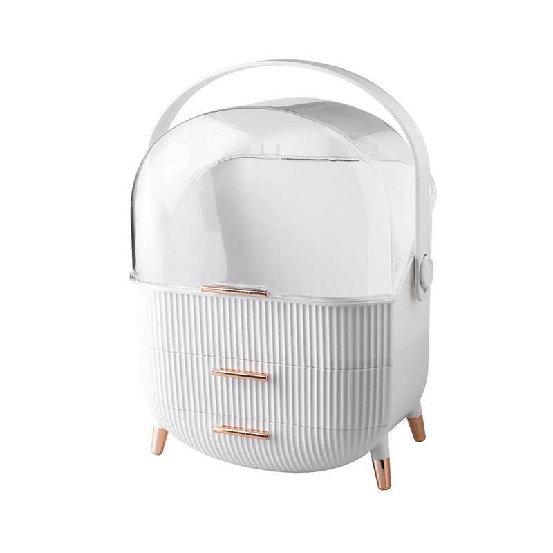 Настольные органайзеры для макияжа, косметические ящики для хранения, ящик большой емкости, контейнер для лака для ногтей, портативный косметический органайзер, коробка