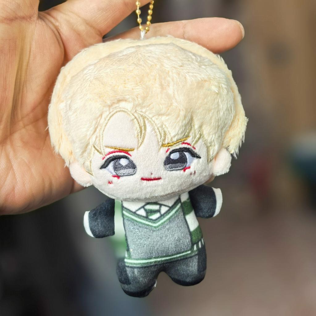Anime 10cm Doll Ron Malfoy Hermione Plushies Stuffed Anime Bag Keychain Pendant Collect Plush Toy Gifts