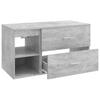 Bathroom Furniture Set 2 pcs Concrete Grey Particleboard