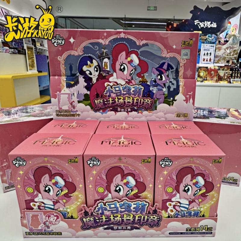 Оригинальная резиновая кукла KAYOU My Little Pony, Магическая Сцена, Печать, Первый Выпуск, Слепой Бокс, Редкий Стиль, Пинки Пай, Рэрити, Подарки для Детей