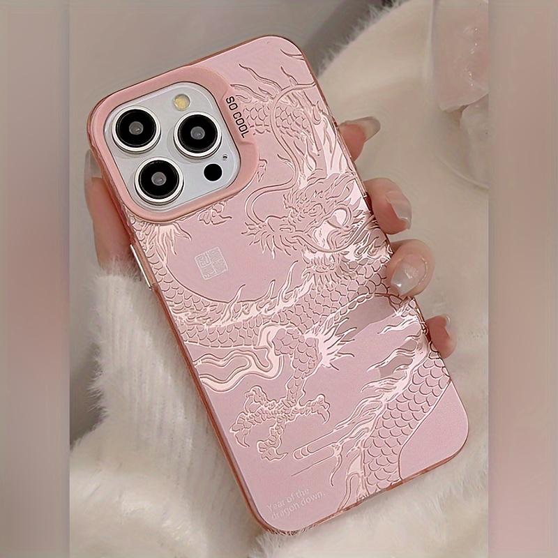 Розовый Дракон защитный графический чехол для телефона для iPhone 15 14 13 12 11 x XR Xs SE2 SE 8 7 plus pro Max силиконовая задняя крышка