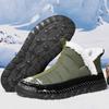 Модные зимние ботинки для мужчин, новые повседневные теплые ботинки без застежек с мехом, удобная обувь для вождения, водонепроницаемые ботинки, мокасины