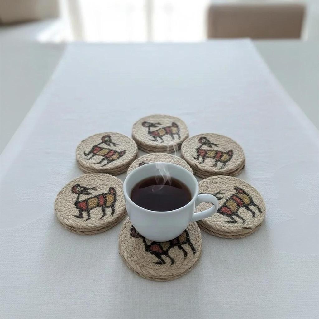 Decorative Banana Fibre Coasters