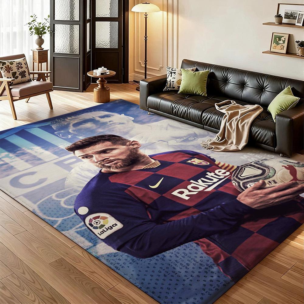 Football Legend Messi Carpet Living Room And Bedroom Mats Floor Mats Protective Pad Doormat Dormitory Decoration