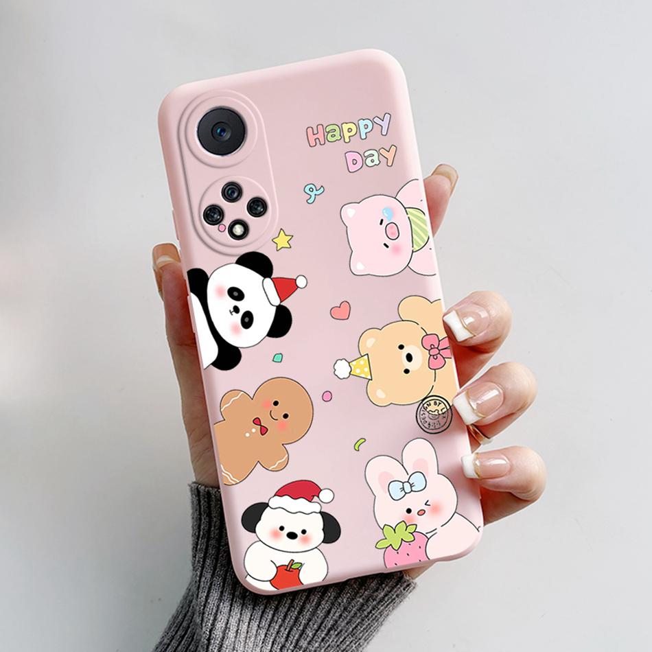 Funda For Honor 50 Capa Huawei Nova 9 Phone Case Soft Silicone Cute Cat Bear Cartoons Back Cover For Nova9 Honor50 Coque Bumper