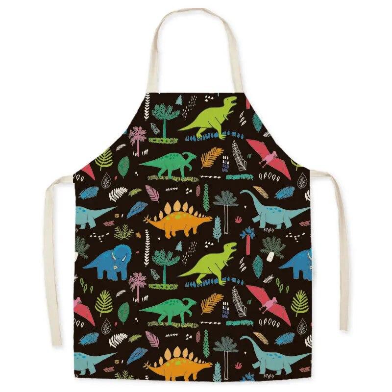 Домашний декор, нагрудники для взрослых и детей, фартуки, аксессуары для приготовления пищи, фартуки с рисунком динозавров, милые фартуки, детское кухонное белье для приготовления пищи