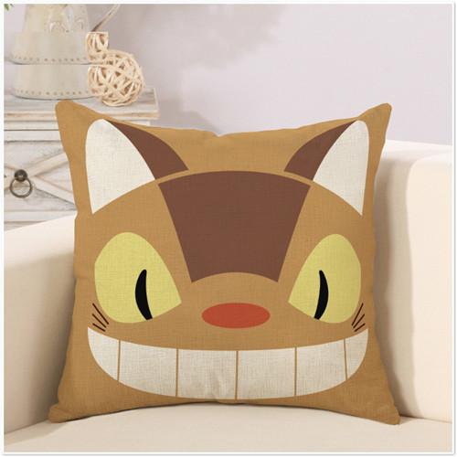 Милый мультфильм Тоторо, милый пледы, наволочка, чехол для подушки квадратной формы, чехол для подушки с шиншиллой для дивана, дома, Капа де Альмофадас 45x45