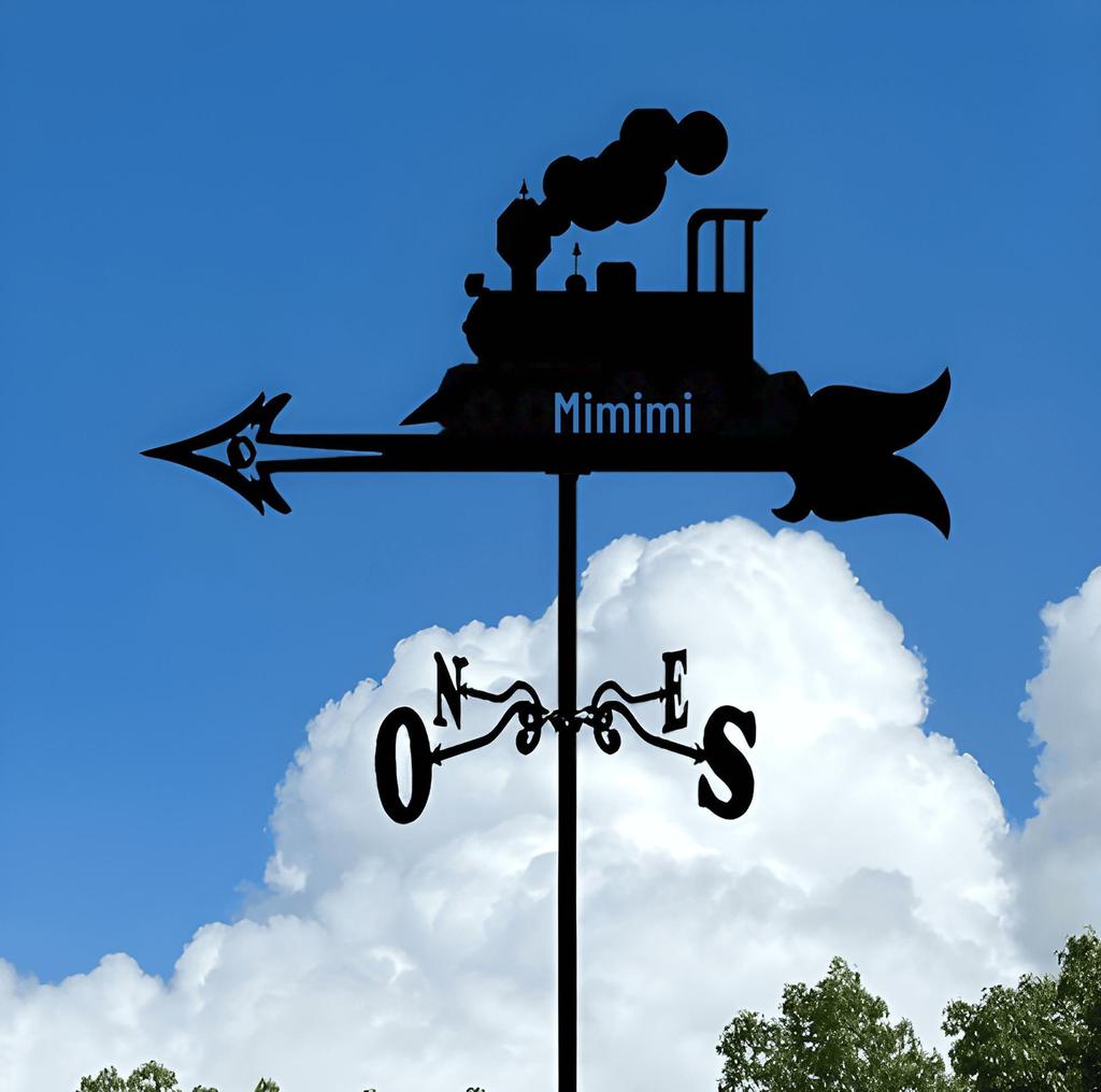 Декоративный железный флюгер - наружное украшение для металлической крыши