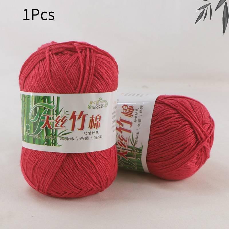 Organic Bamboo Charcoal Milk Cotton Yarn For Baby Crochet And Diy Knitting