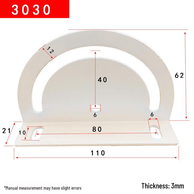 Adjustable Aluminum Angle Plate for 3030/4040 Profiles
