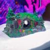Resin Moss House Landscaping Decorative Fish Hiding Reptile Hole Fish Shrimp Hideout  Aquarium