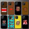 Милый чехол для телефона Domo-Kun для Iphone 11 12 Mini 13 14 Pro Xs Max X 8 7 6s Plus 5 Se Xr Shell