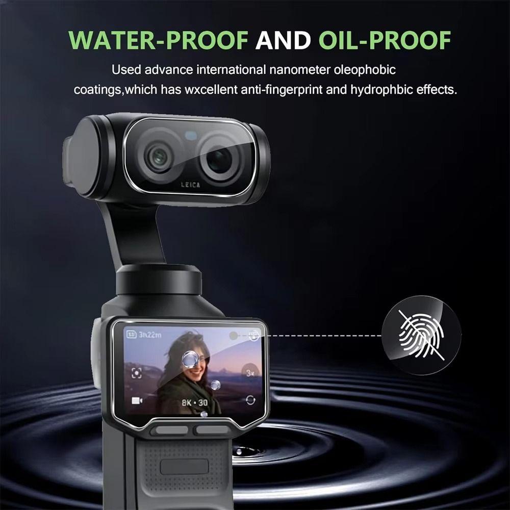 Tempered Glass Lens Films HD Protective Films for Insta360 Luna Ultra Gimbal Camera Accessories