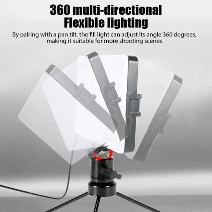 Mini Vlog LED Live Broadcast Fill Light Selfie Fill Lamps Photography Professional Small Desk Lighting Spotlight 4 ColorComes