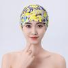 Женская разноцветная бандана-шапочка для плавания Водонепроницаемая Эластичная ткань Подходит для длинных волос Морской пляжный аксессуар