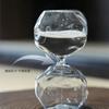 8×15cm Irregular Meteorite Shape 30min Hourglass Timer Durable Kraft Glass Sand Clock Meditation Reading Game Timing Home Aesthetic Desktop Ornament
