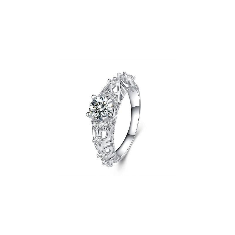 Versatile Fashion Women Luxury Engagement Wedding Rings For Lady Crystal Jewelry Accessories Gifts