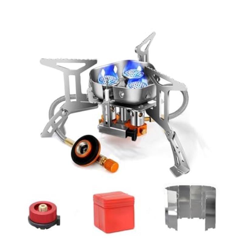 Портативная уличная плита, испаритель, посуда для кемпинга, мини-карточная плита для кемпинга, газовая плита с сильным огнем